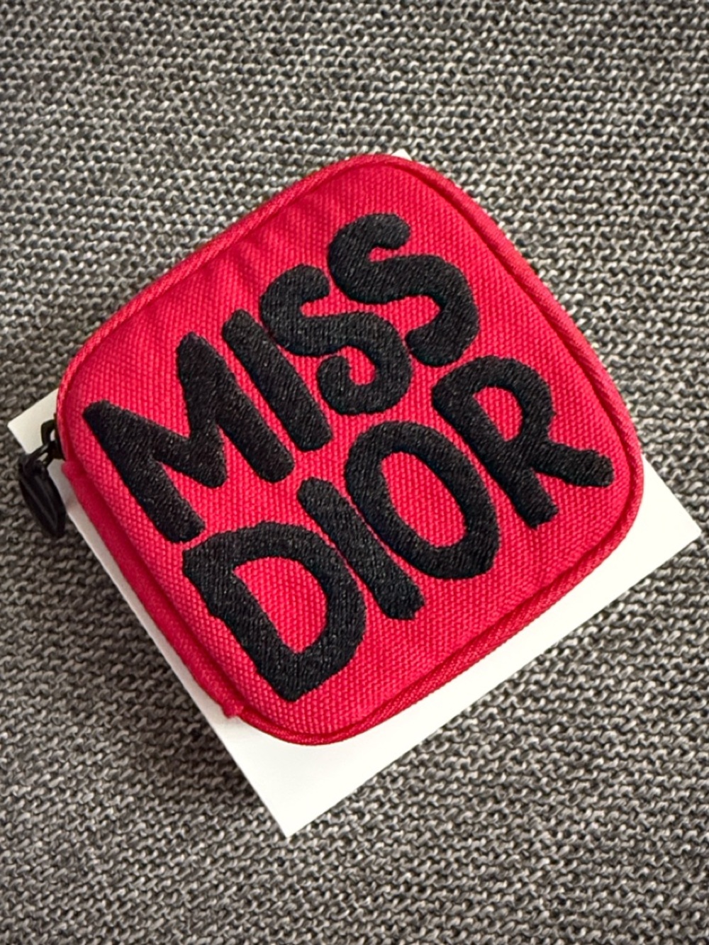Miss Dior Mini Case With  Set of 4 Miniatures White Logo Authentic New